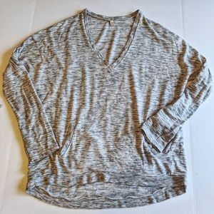 Express One Eleven Grey v neck Sweater